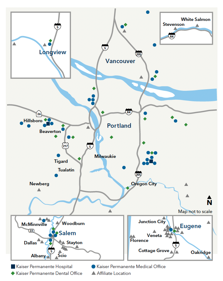 Kaiser Permanente Coverage Map 2024-2025